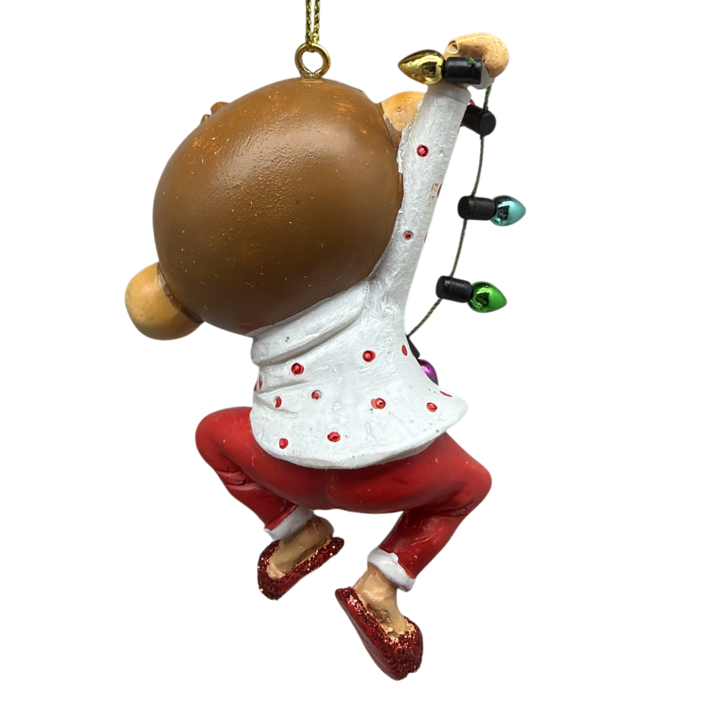 Festive Jungle Monkey Pajama Ornament