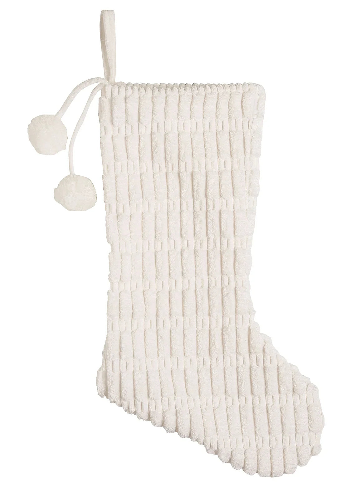 White Stocking With Pom Pom