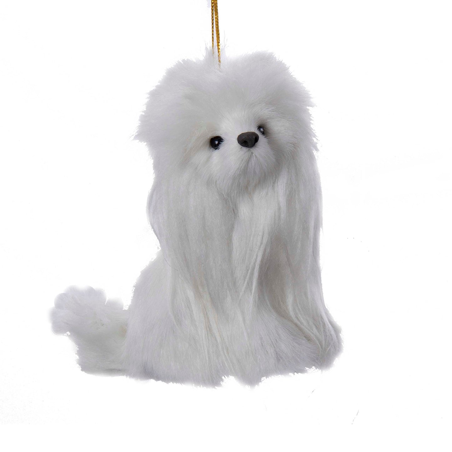 Plush Puppy Poodle Ornament