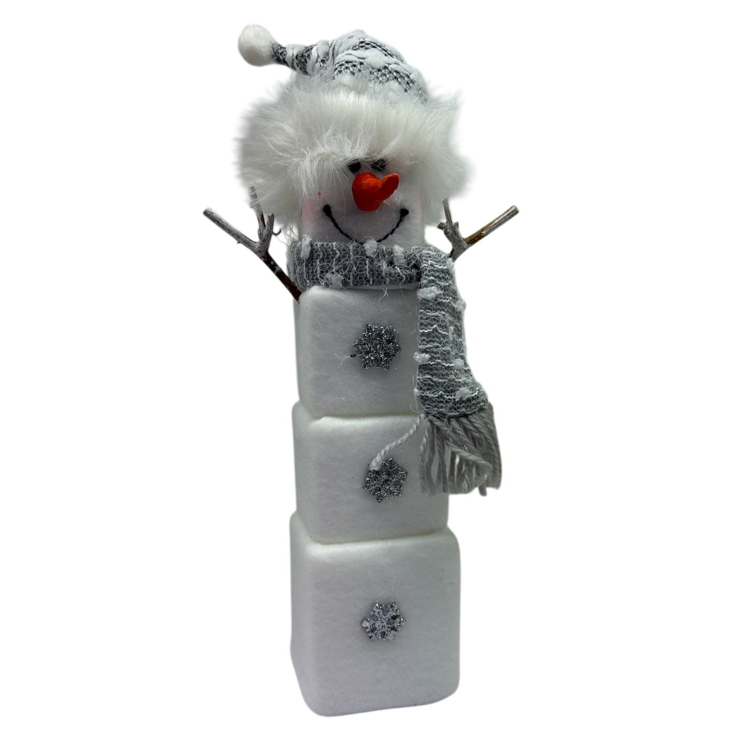 Marshmallow Cube Snowman