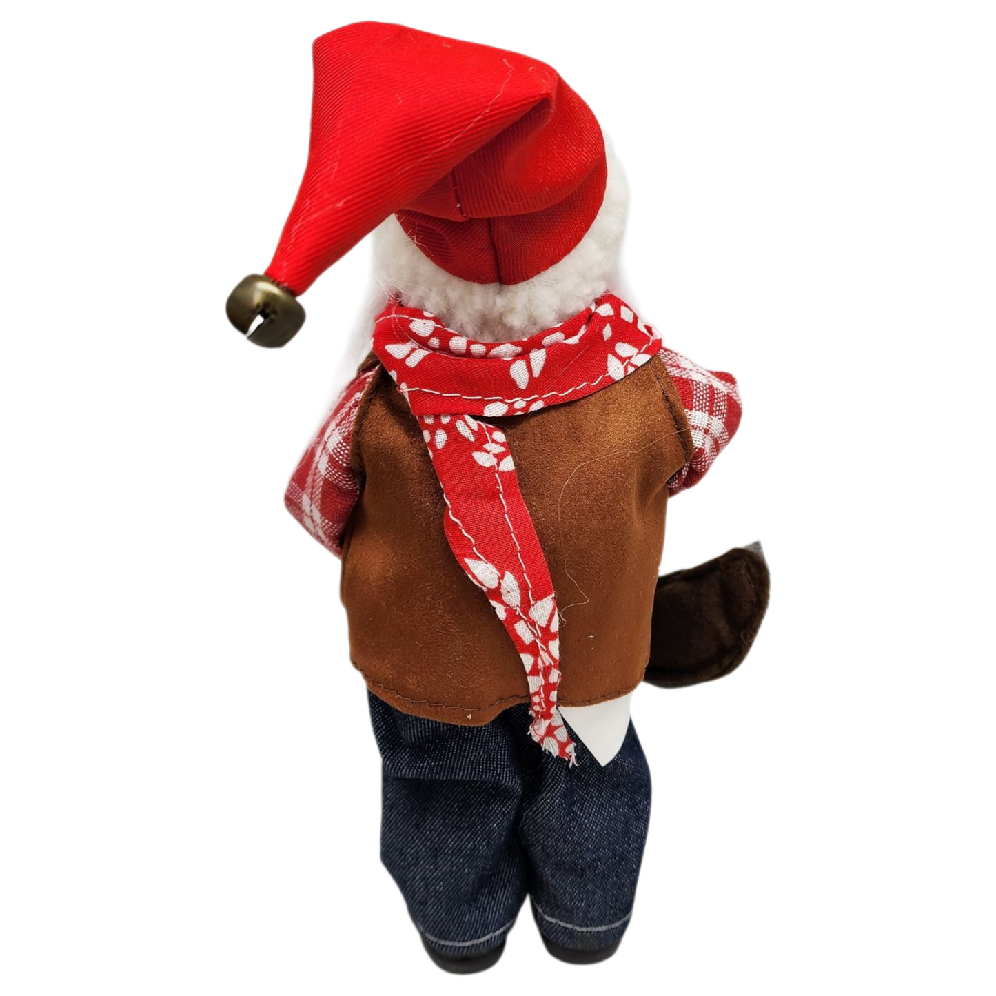 Farmer Santa Figurine Ornament - 9 inches
