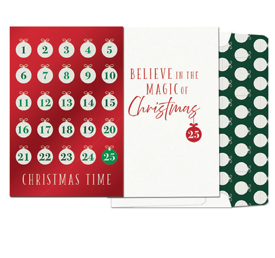 Winter Birch Boxed Cards – Advent Countdown & Believe