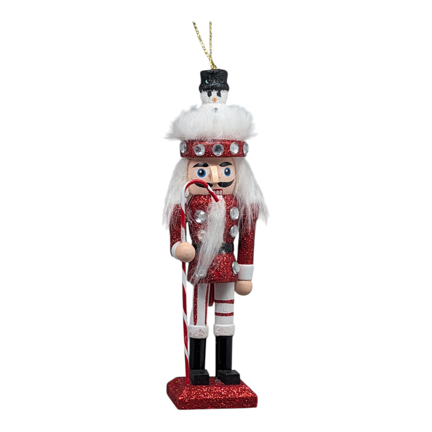 Hollywood 6 inch Wooden Nutcracker - Snowman Hat