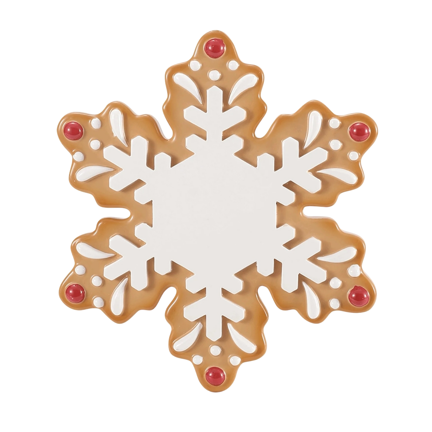 Gingerbread Snowflake Ornament