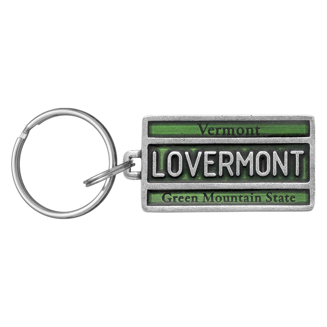 Vermont License Plate Keyring