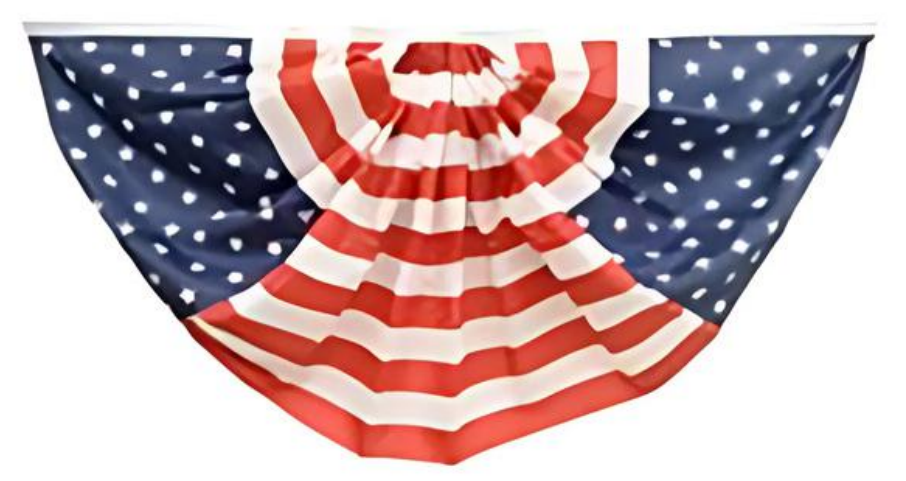 USA Flag Bunting - 3 x 6 Foot