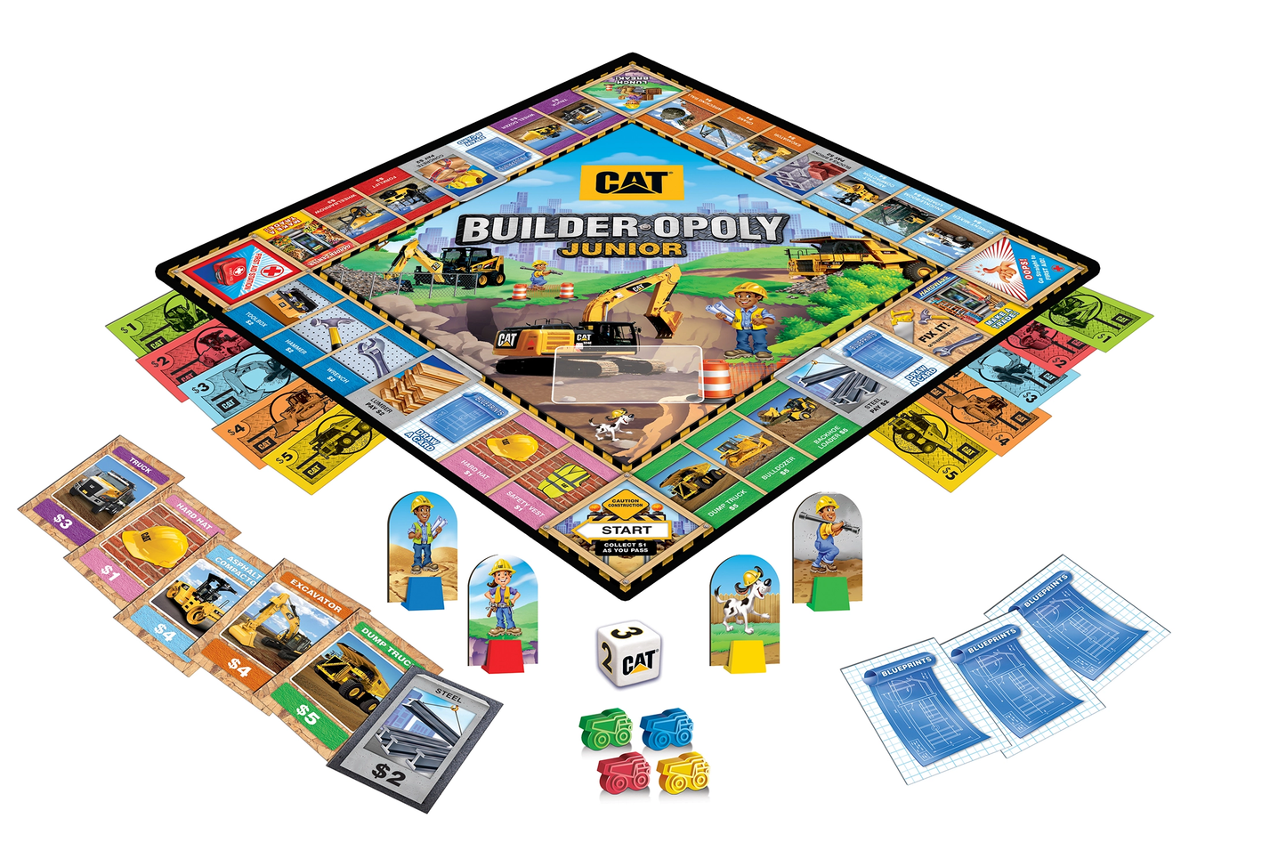 CAT - Builder Opoly Junior Board Game