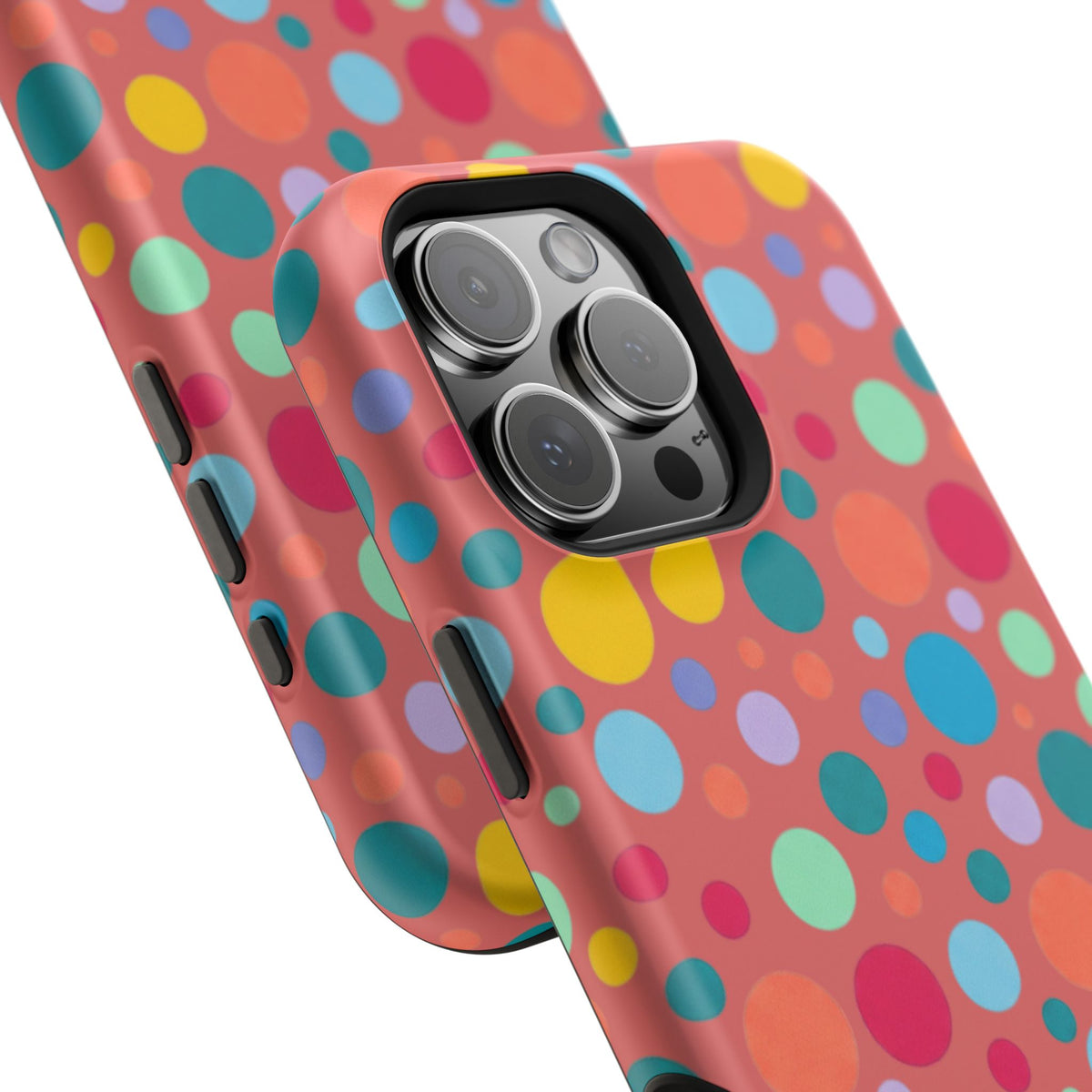Colorful Polka Dot Magnetic Phone Case — Impact-Resistant, Vibrant Retro Dots