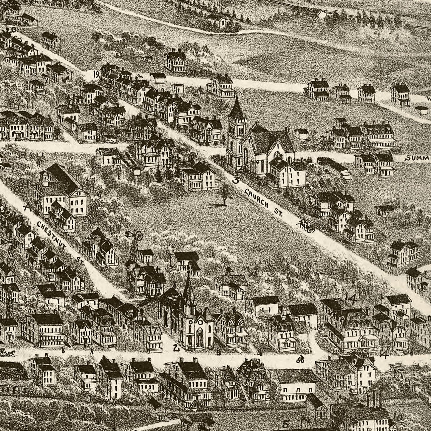 Vintage Map of Mohrsville, Pennsylvania 1898