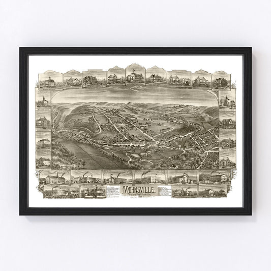 Vintage Map of Mohrsville, Pennsylvania 1898