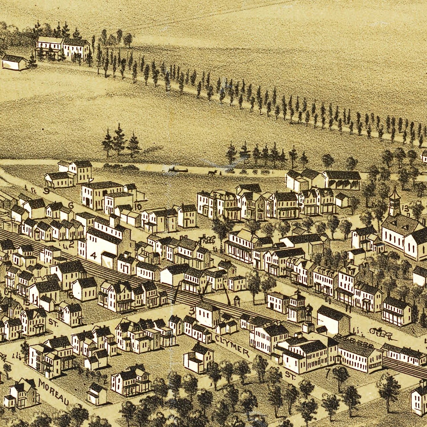 Vintage Map of Morrisville, Pennsylvania 1893
