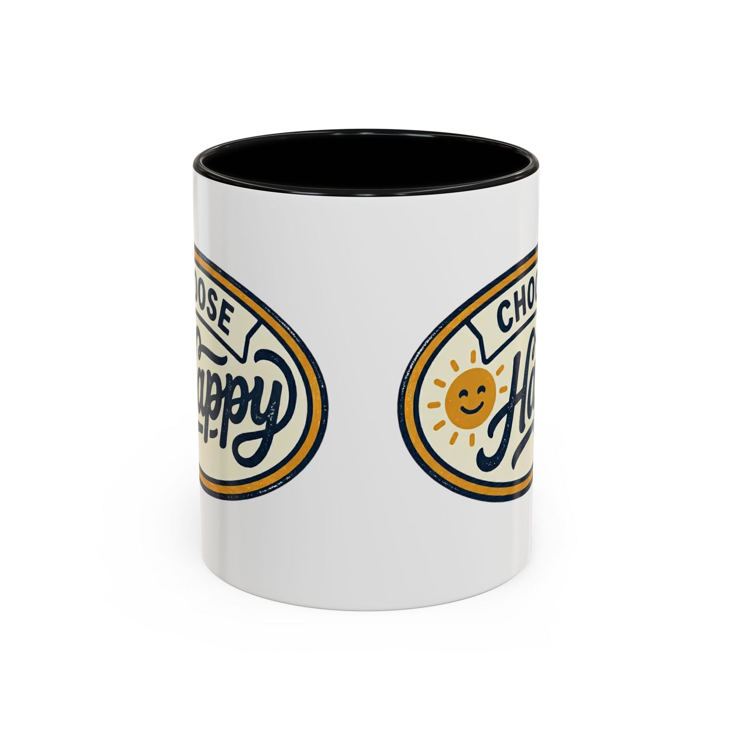 Choose Happy Coffee Mug — Inspirational Ceramic Accent Mug (11/15oz)
