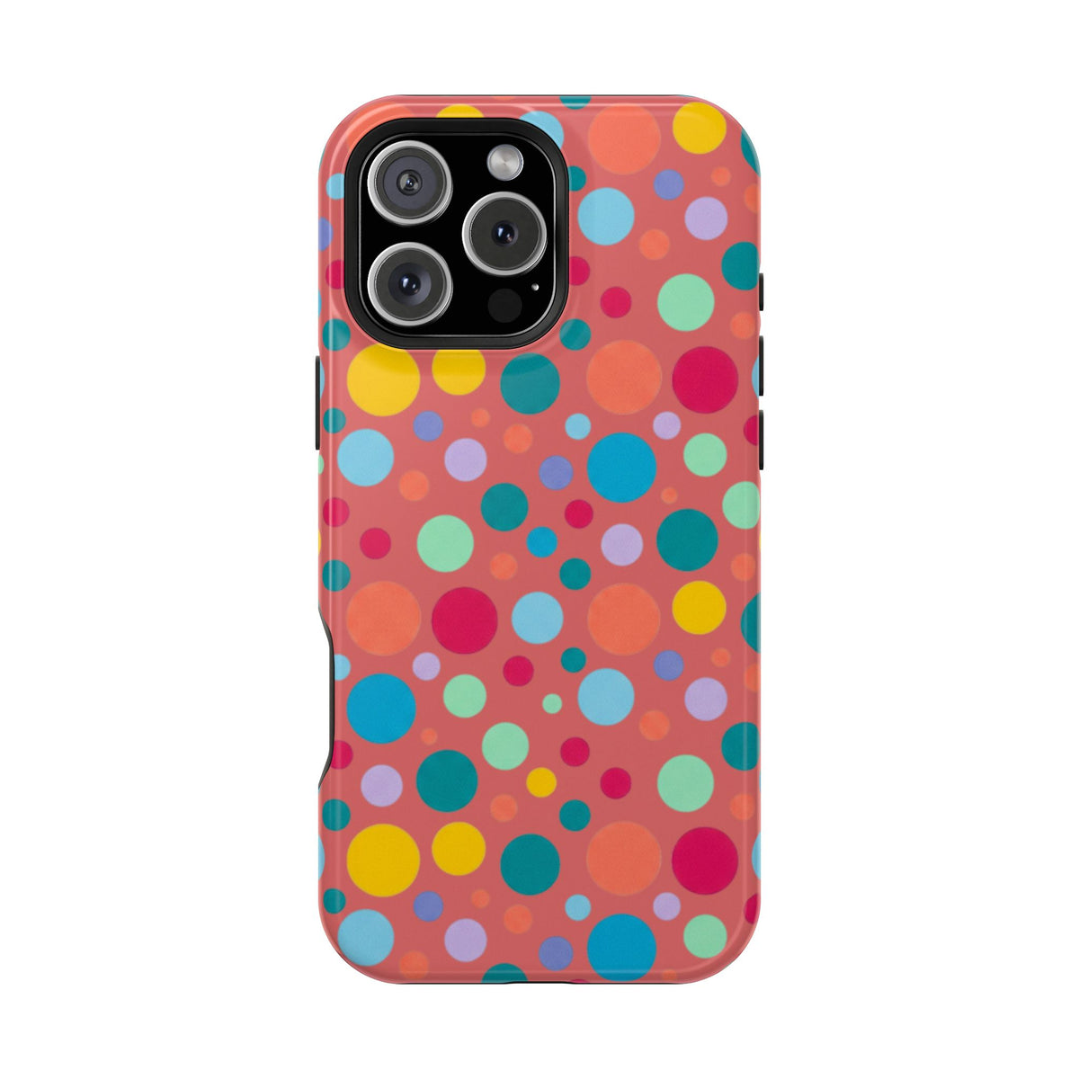 Colorful Polka Dot Magnetic Phone Case — Impact-Resistant, Vibrant Retro Dots