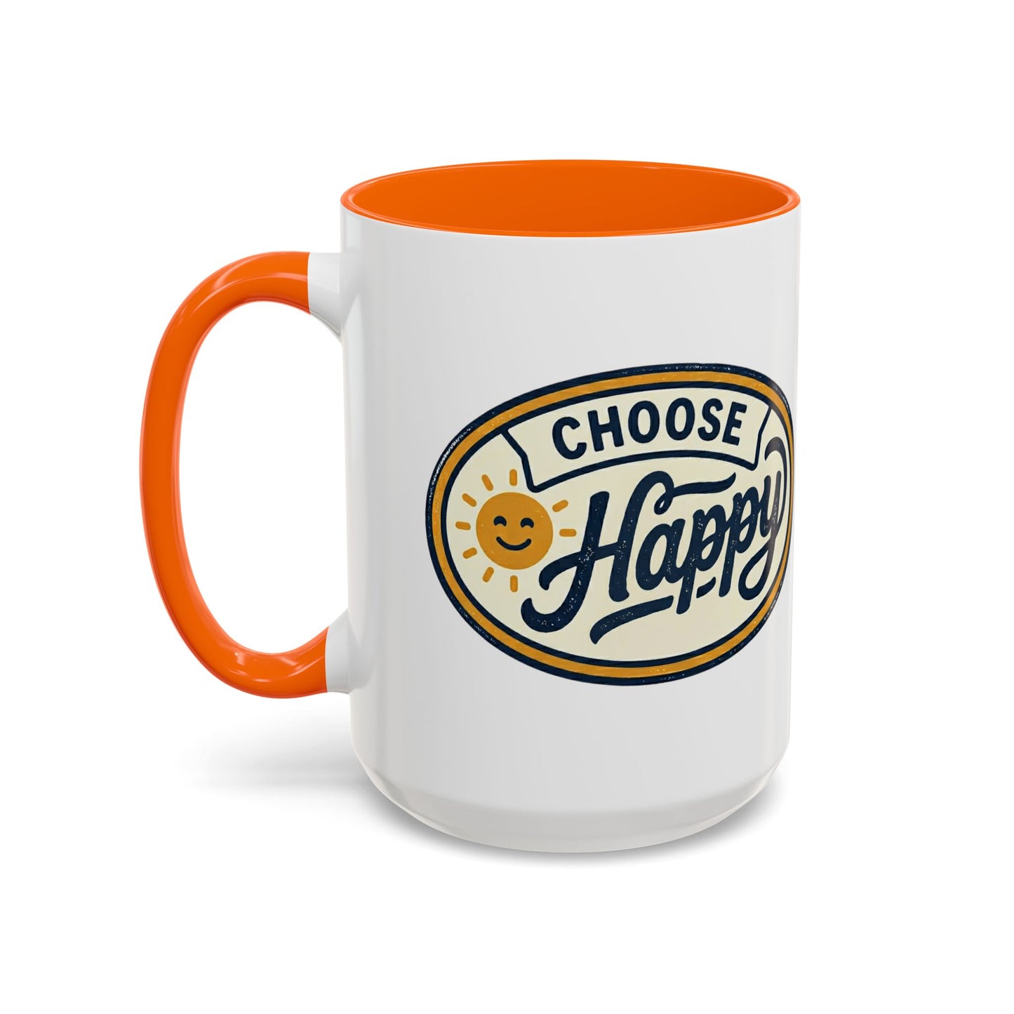 Choose Happy Coffee Mug — Inspirational Ceramic Accent Mug (11/15oz)