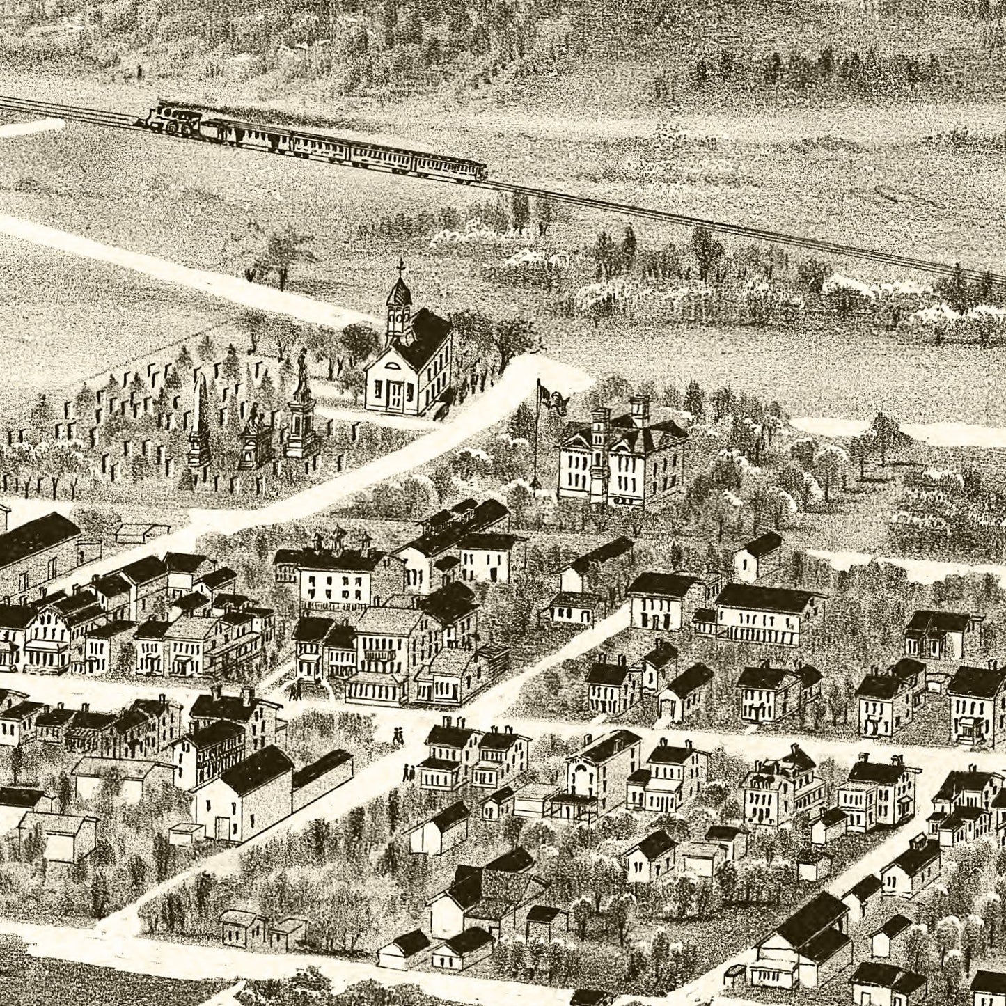 Vintage Map of Newmanstown & Sheridan, Pennsylvania 1898