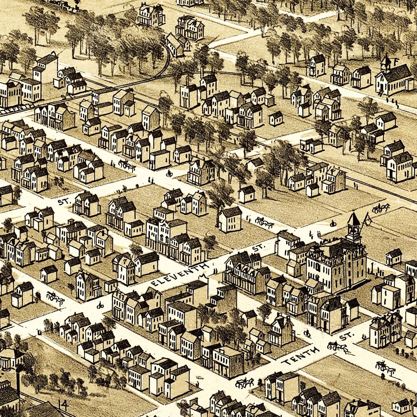 Vintage Map of New Kensington, Pennsylvania 1896