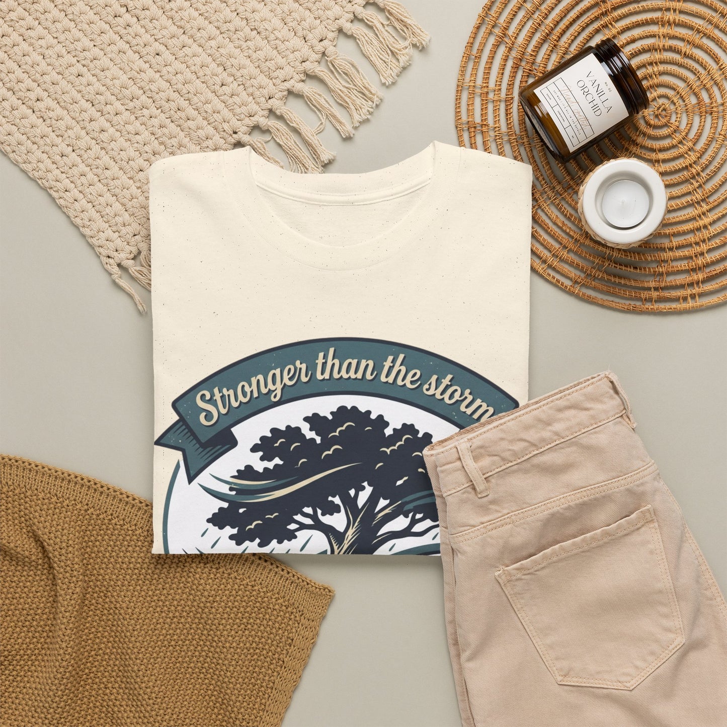 Resilient Tree T‑Shirt — "Stronger Than the Storm" Inspirational Tee