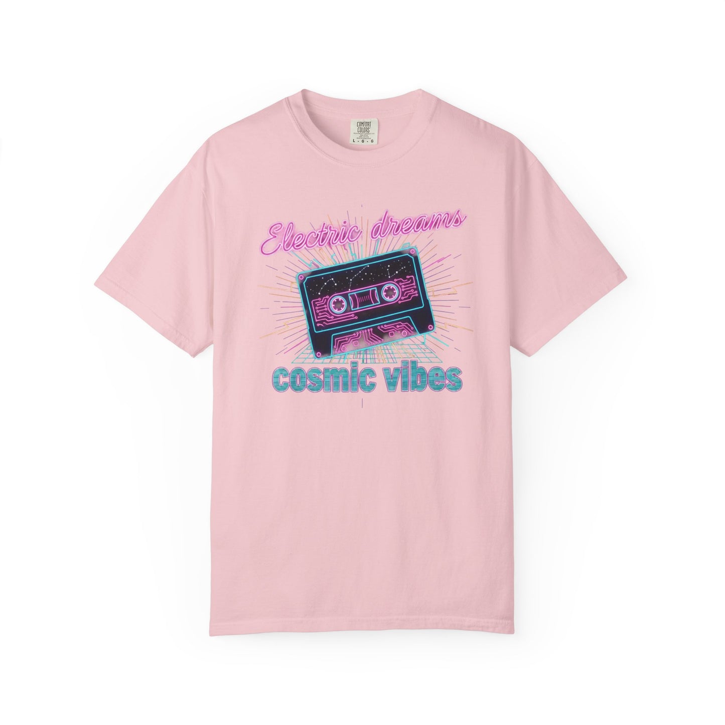 Electric Dreams cassette tape cosmic vibes T-shirt | retro 80s neon