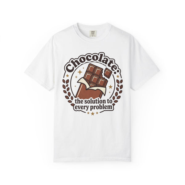 Chocolate the solution to every problem T-Shirt | Graphic Tee