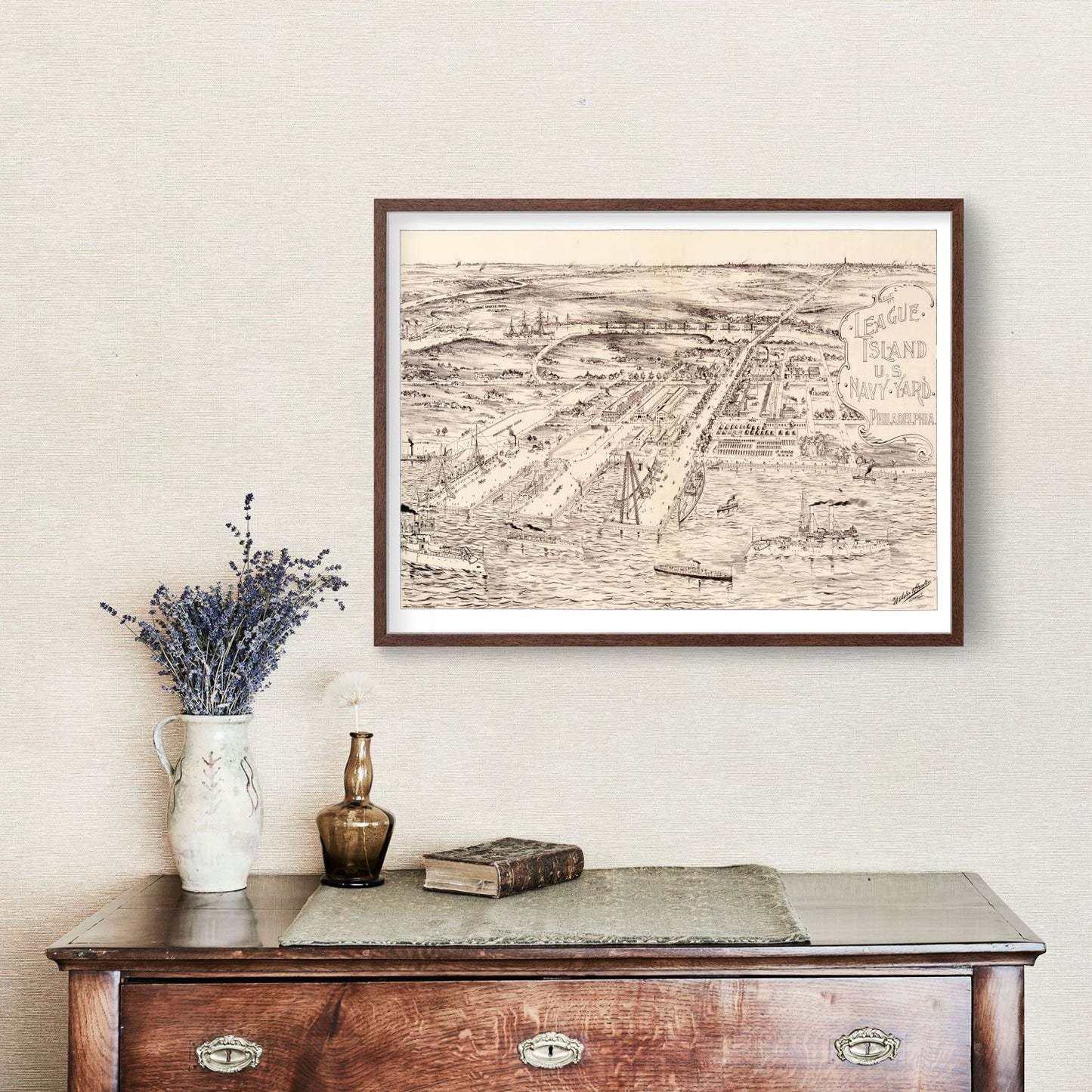 Vintage Map of Philadelphia, Pennsylvania 1897