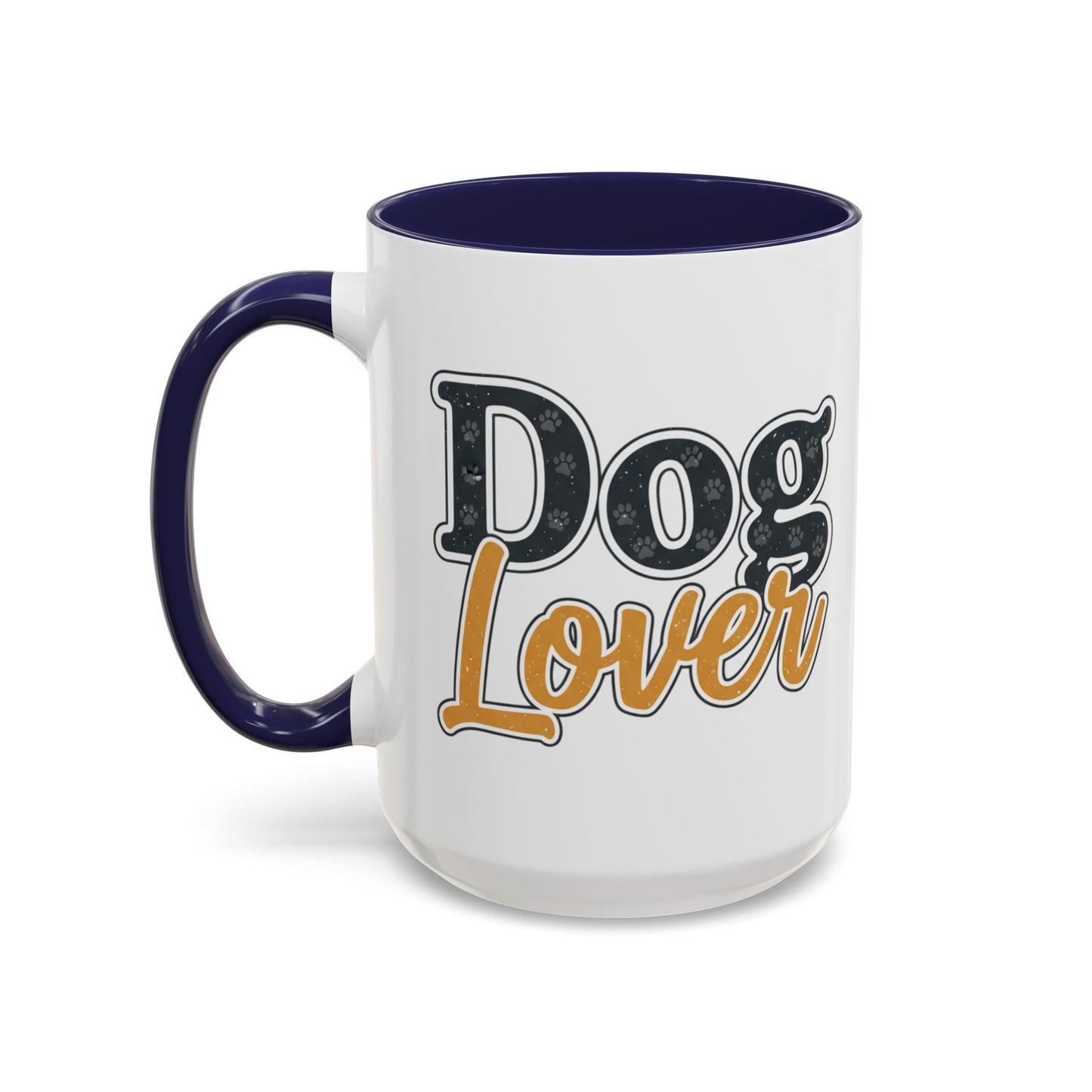 Dog Lover Accent Coffee Mug — 'Dog Lover' 11/15oz Ceramic Mug