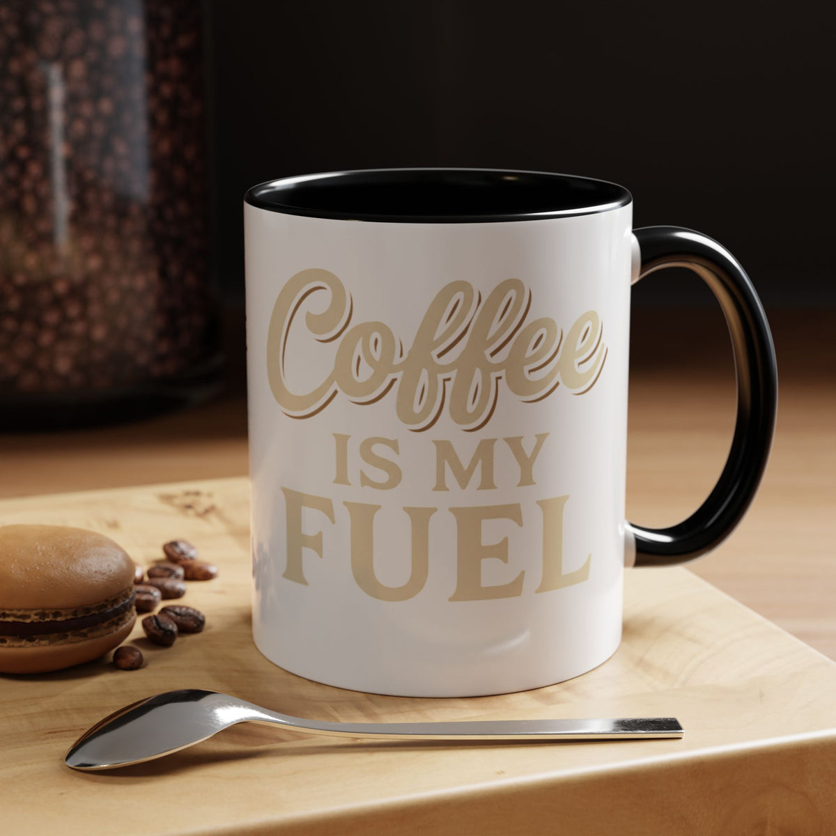 Coffee Is My Fuel Accent Coffee Mug — 11/15oz Ceramic Gift for Coffee Lovers