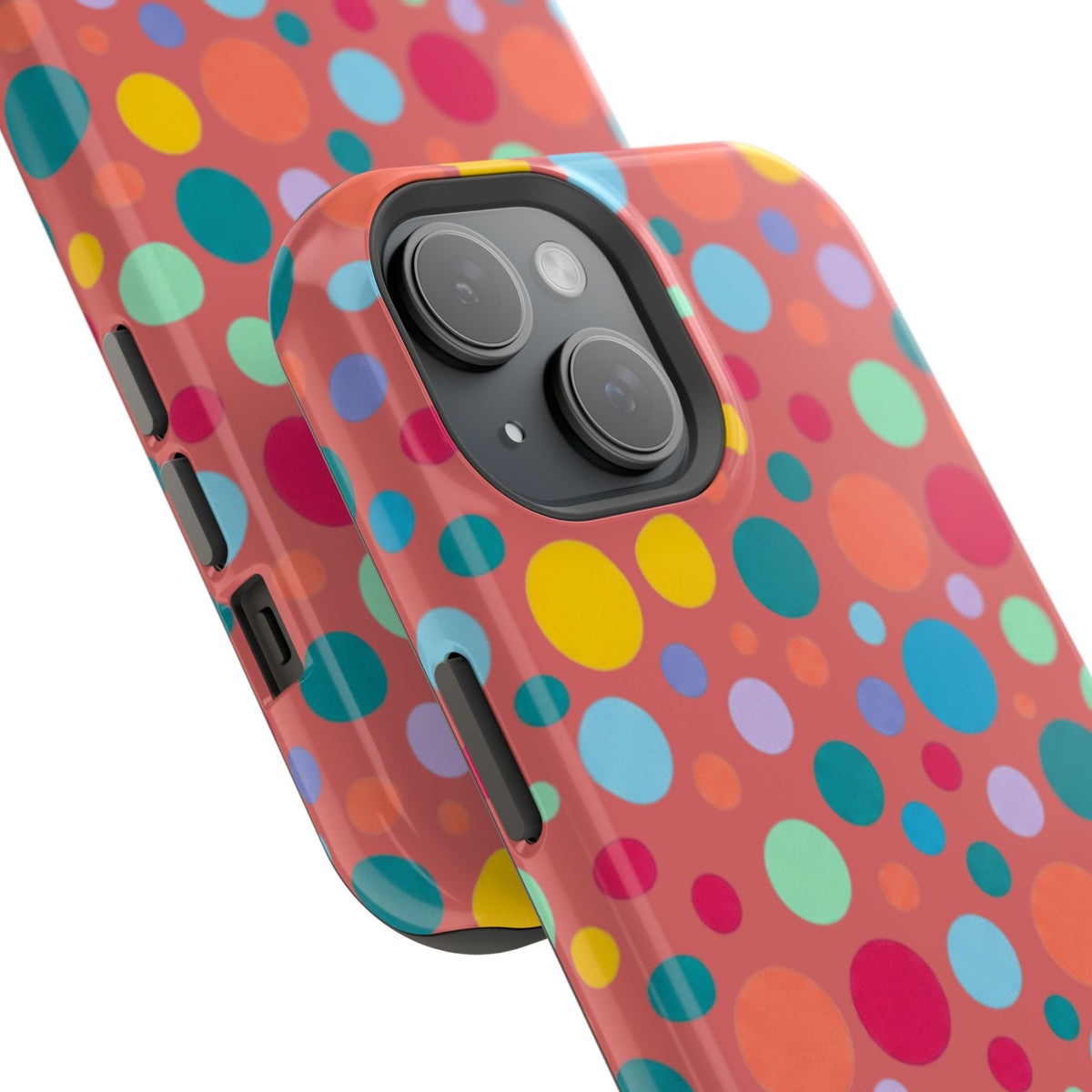 Colorful Polka Dot Magnetic Phone Case — Impact-Resistant, Vibrant Retro Dots