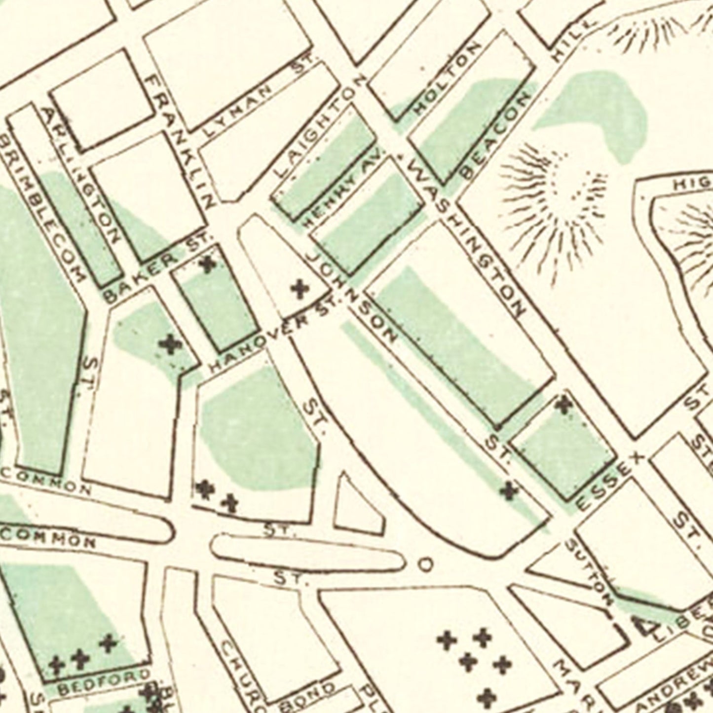 Vintage Map of Lynn, Massachusetts 1876