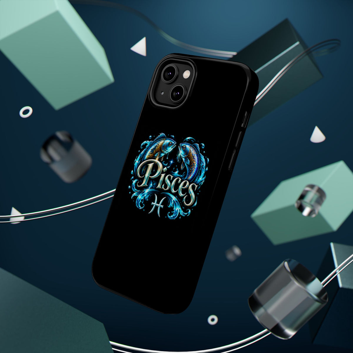 Pisces Magnetic Impact-Resistant Phone Case — Zodiac Fish Astrology Design
