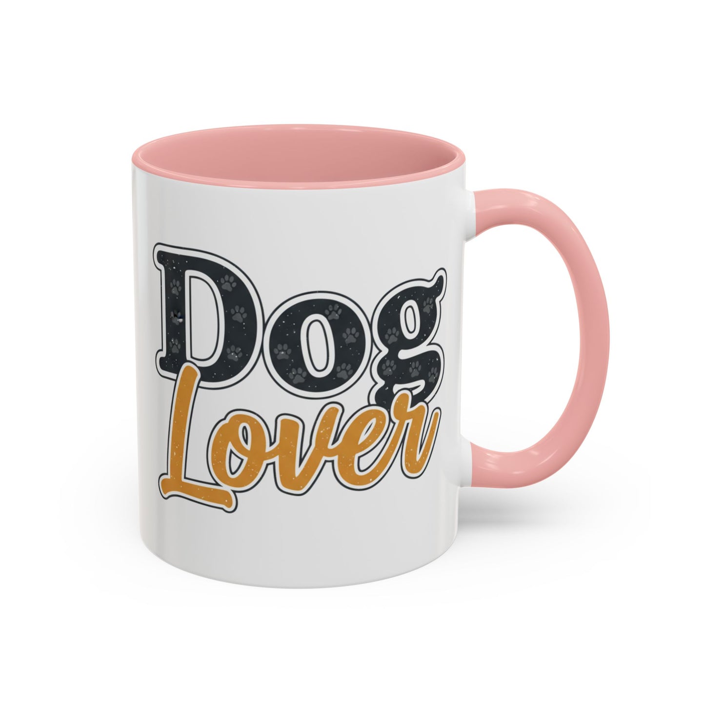 Dog Lover Accent Coffee Mug — 'Dog Lover' 11/15oz Ceramic Mug