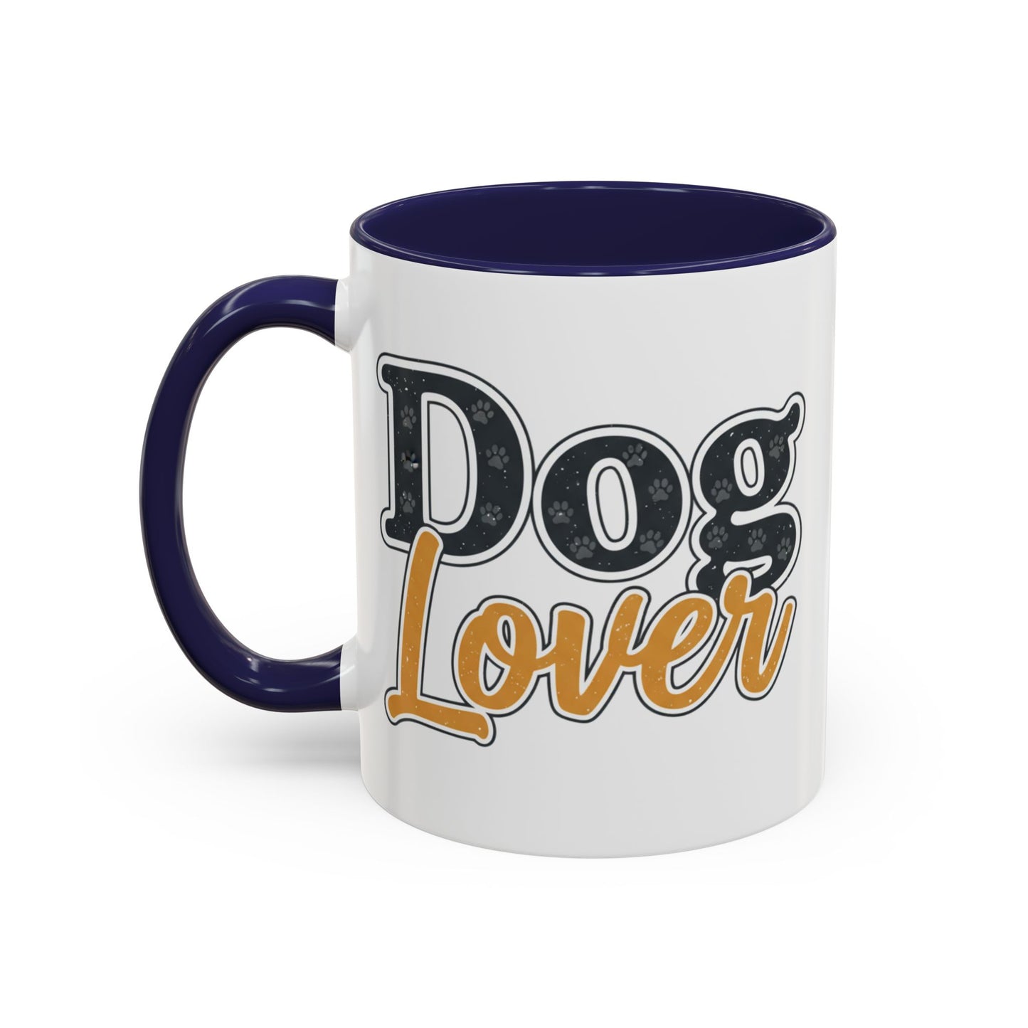 Dog Lover Accent Coffee Mug — 'Dog Lover' 11/15oz Ceramic Mug