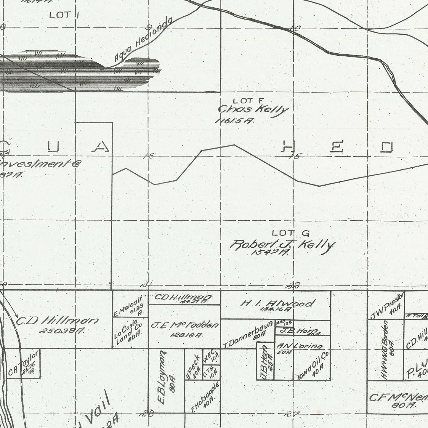 Vintage Map of Carlsbad, California 1912