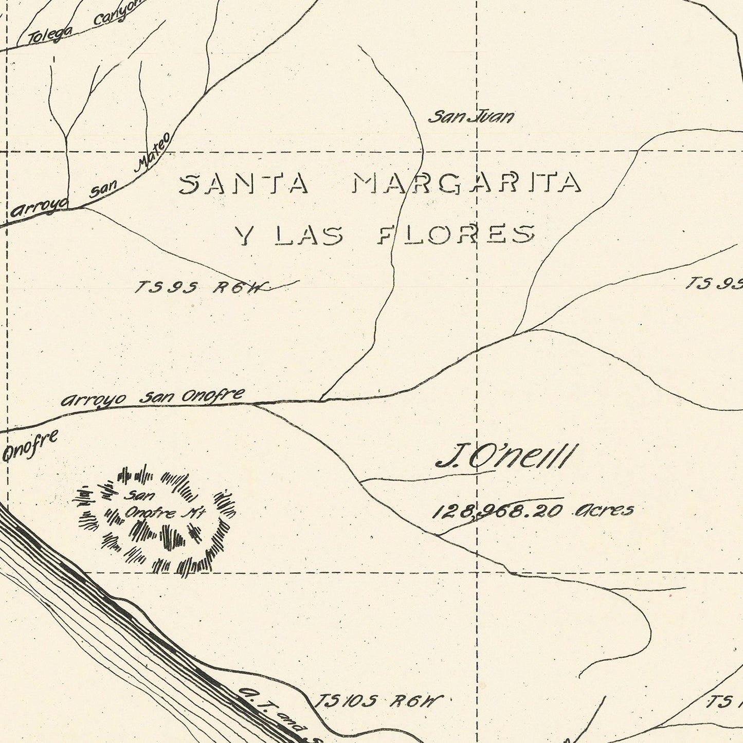 Vintage Map of Camp Pendleton, 1912