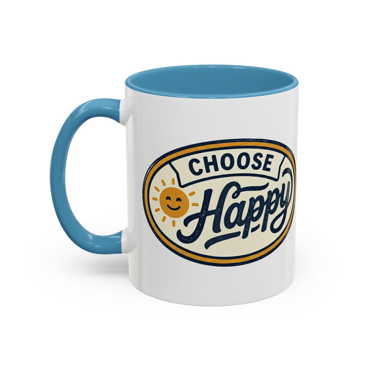 Choose Happy Coffee Mug — Inspirational Ceramic Accent Mug (11/15oz)