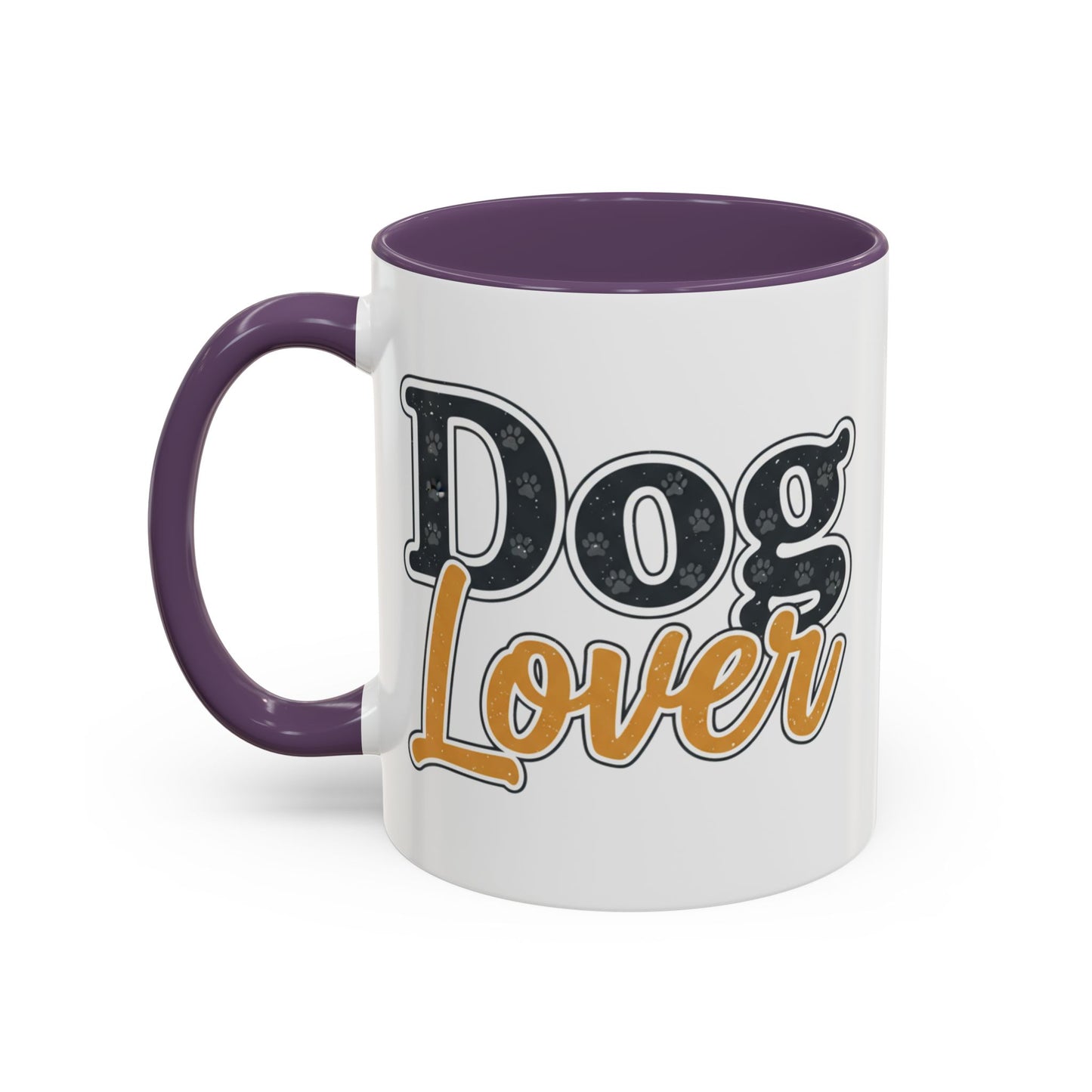 Dog Lover Accent Coffee Mug — 'Dog Lover' 11/15oz Ceramic Mug