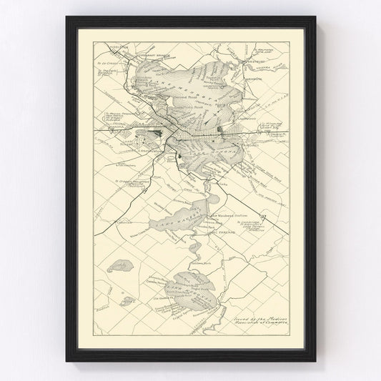 Vintage Map of Madison, Wisconsin 1929