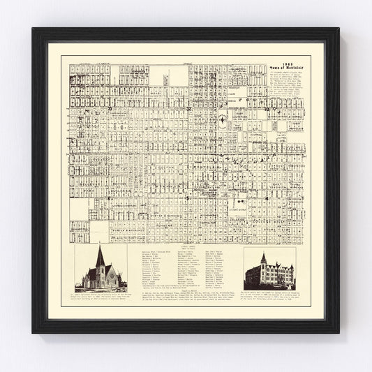 Vintage Map of Montclair, Colorado 1903