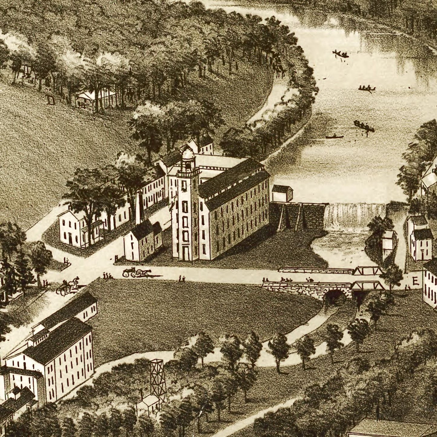 Vintage Map of Valley Forge, Pennsylvania 1890