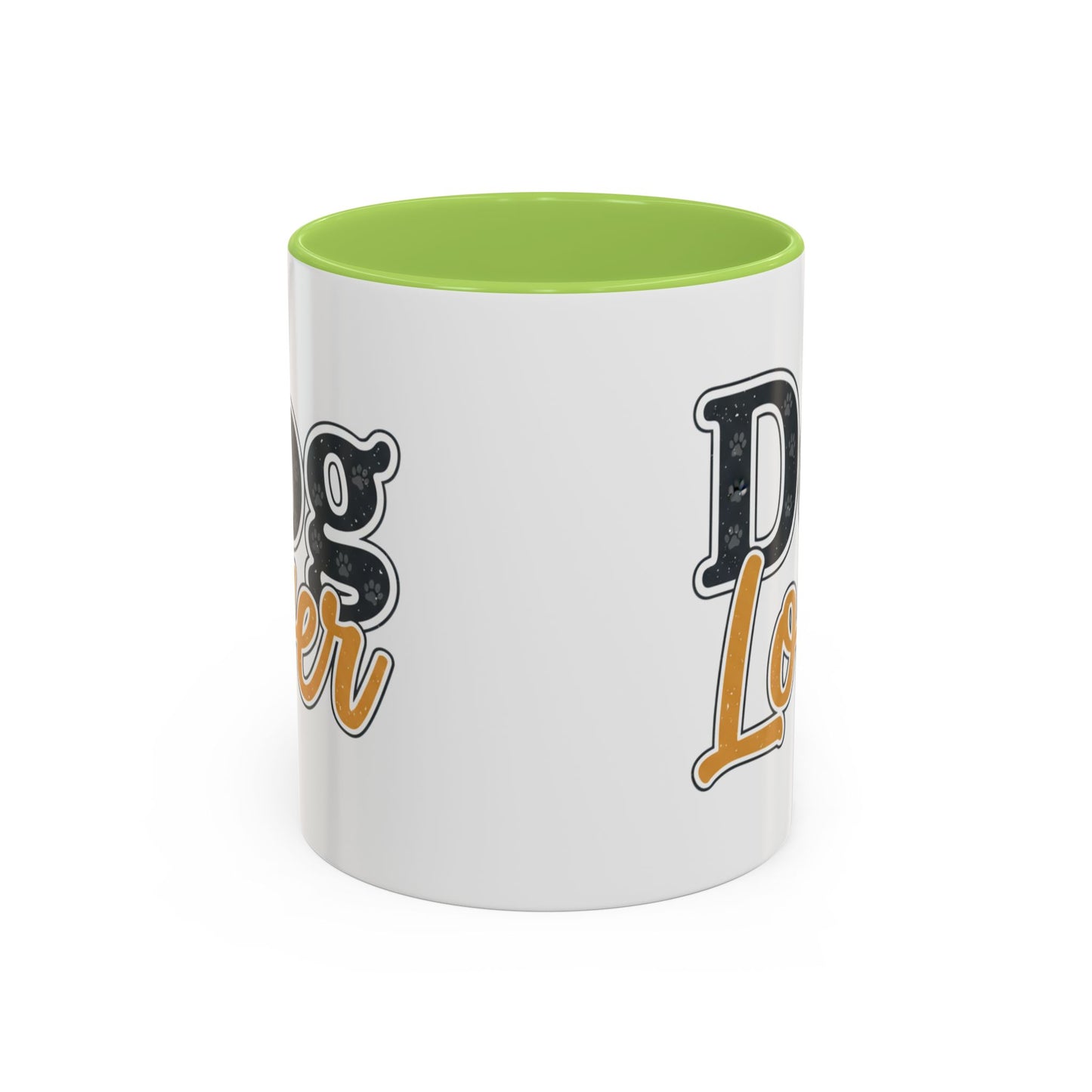 Dog Lover Accent Coffee Mug — 'Dog Lover' 11/15oz Ceramic Mug