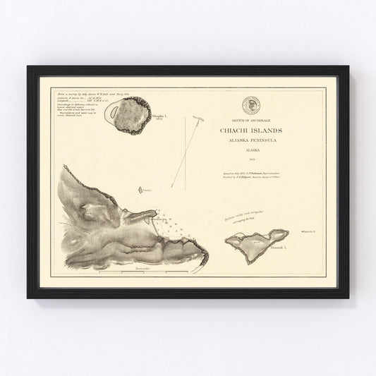 Vintage Anchorage, AK Map 1875