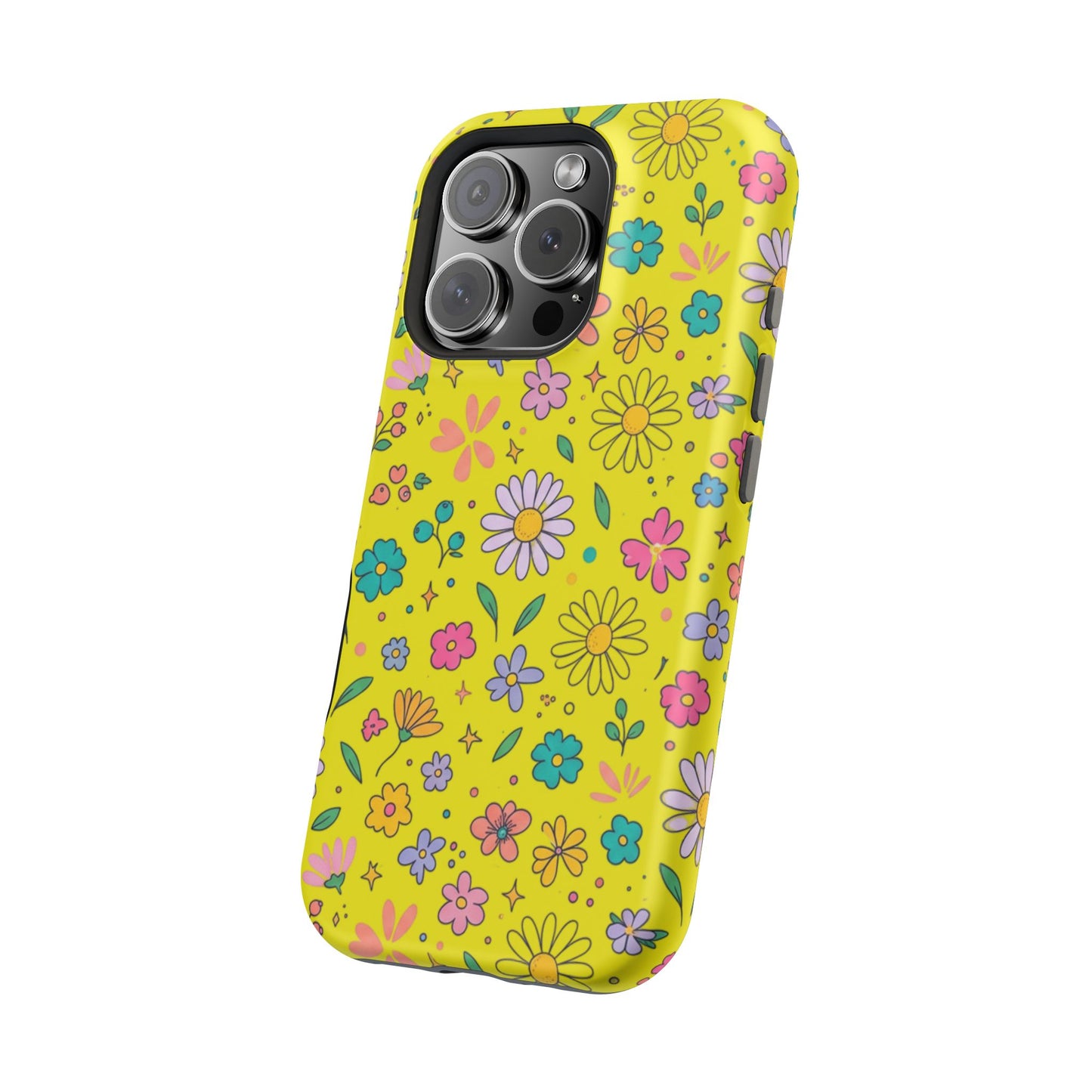 Floral Ditsy Phone Case — Magnetic Impact-Resistant Protective Cover