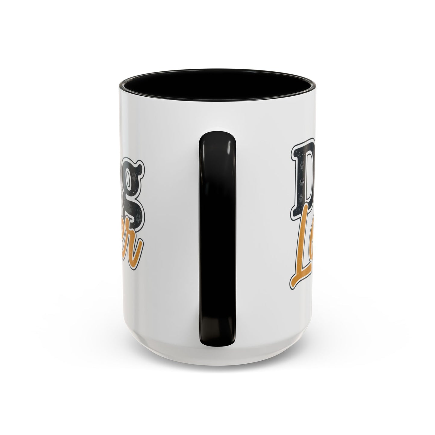 Dog Lover Accent Coffee Mug — 'Dog Lover' 11/15oz Ceramic Mug