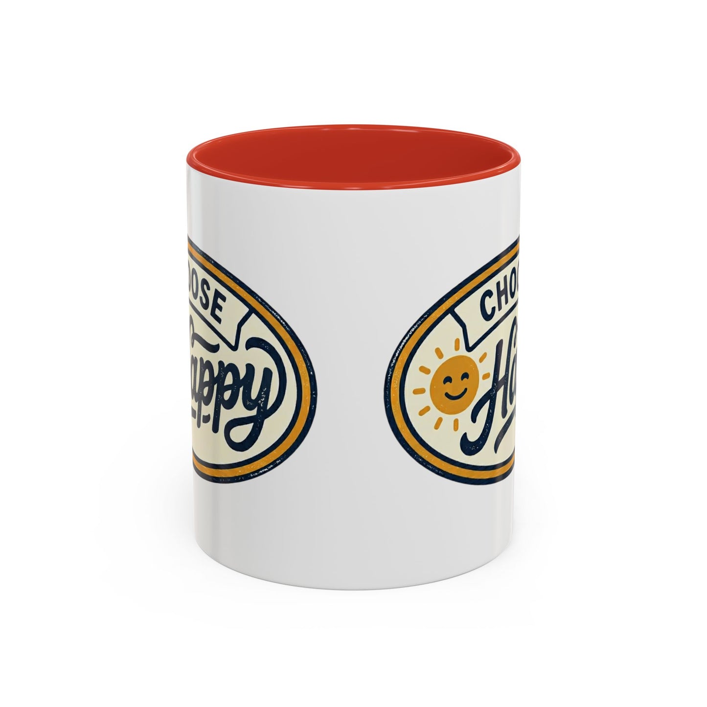 Choose Happy Coffee Mug — Inspirational Ceramic Accent Mug (11/15oz)