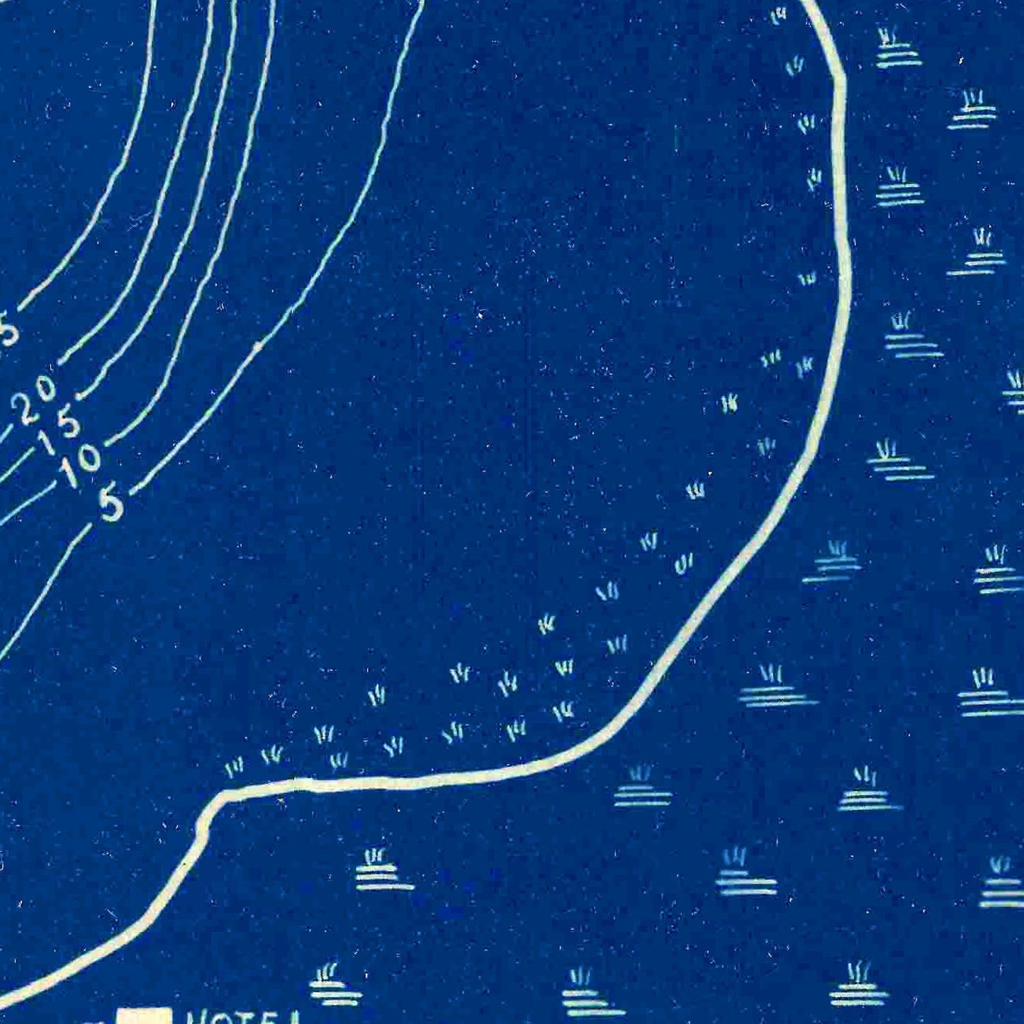 Vintage Jimerson Lake, IN Map 1923