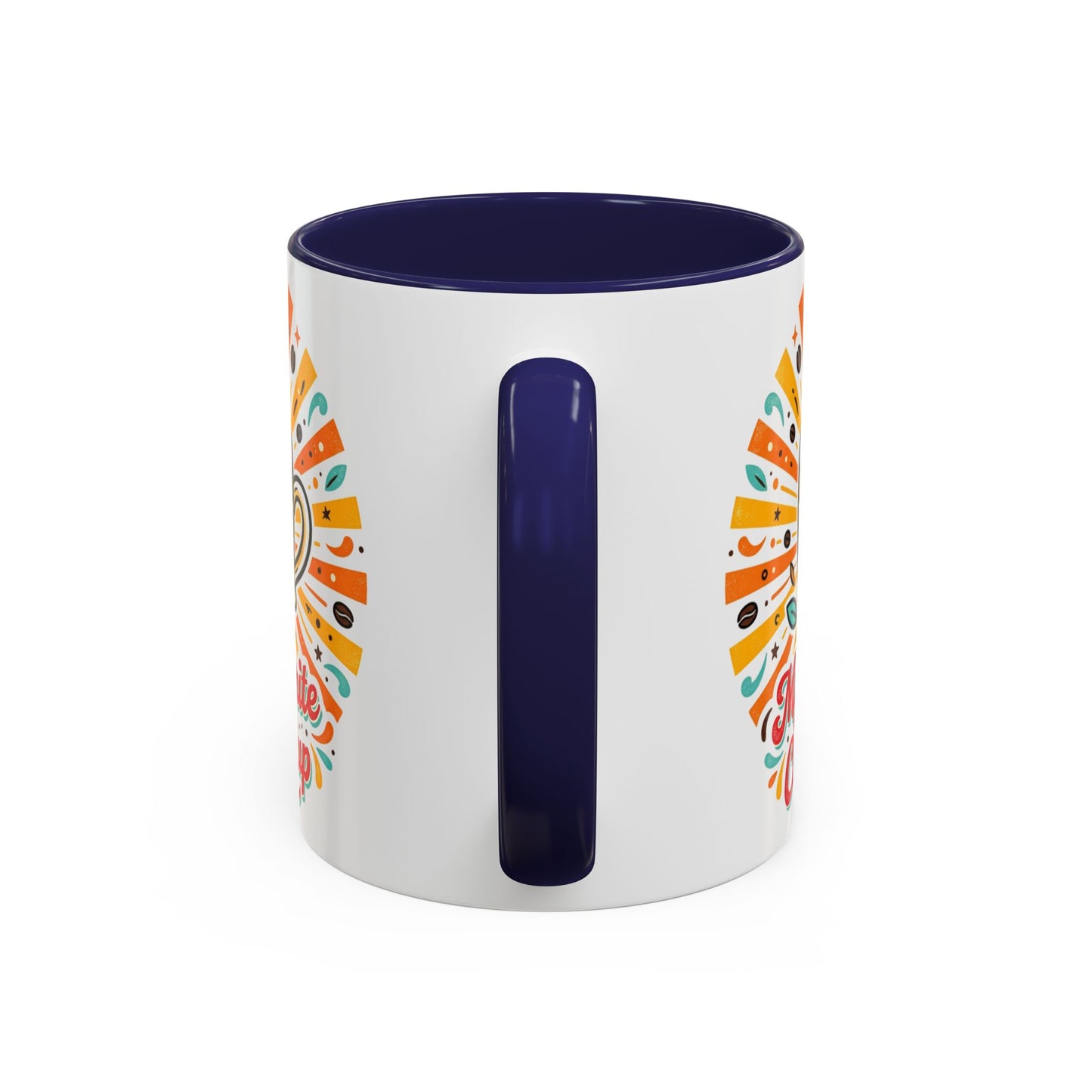 My Favorite Coffee Cup Accent Mug — Colorful Ceramic Coffee Mug (11/15oz)