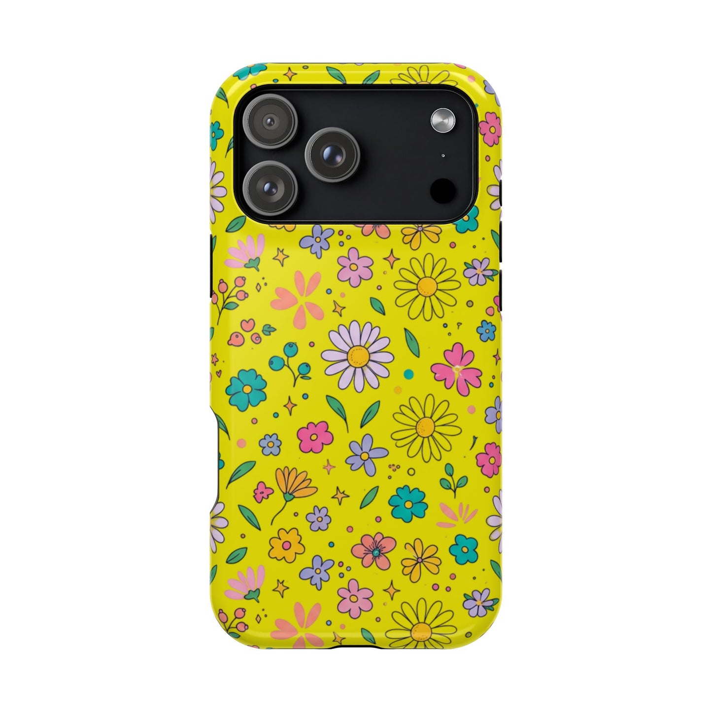 Floral Ditsy Phone Case — Magnetic Impact-Resistant Protective Cover