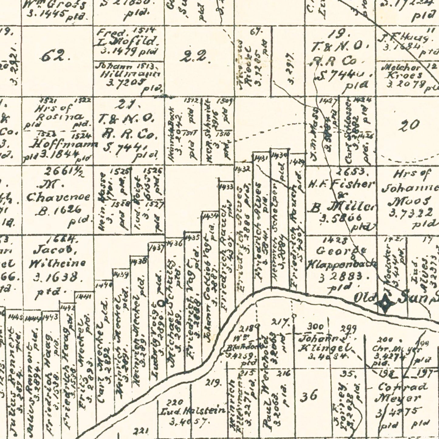 Vintage Map of Menard County, Texas 1879