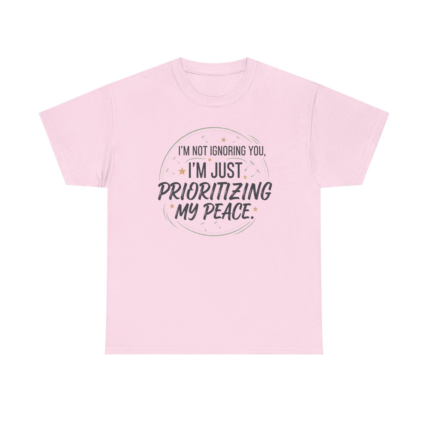 Prioritizing My Peace T-Shirt | Self Care Quote Tee