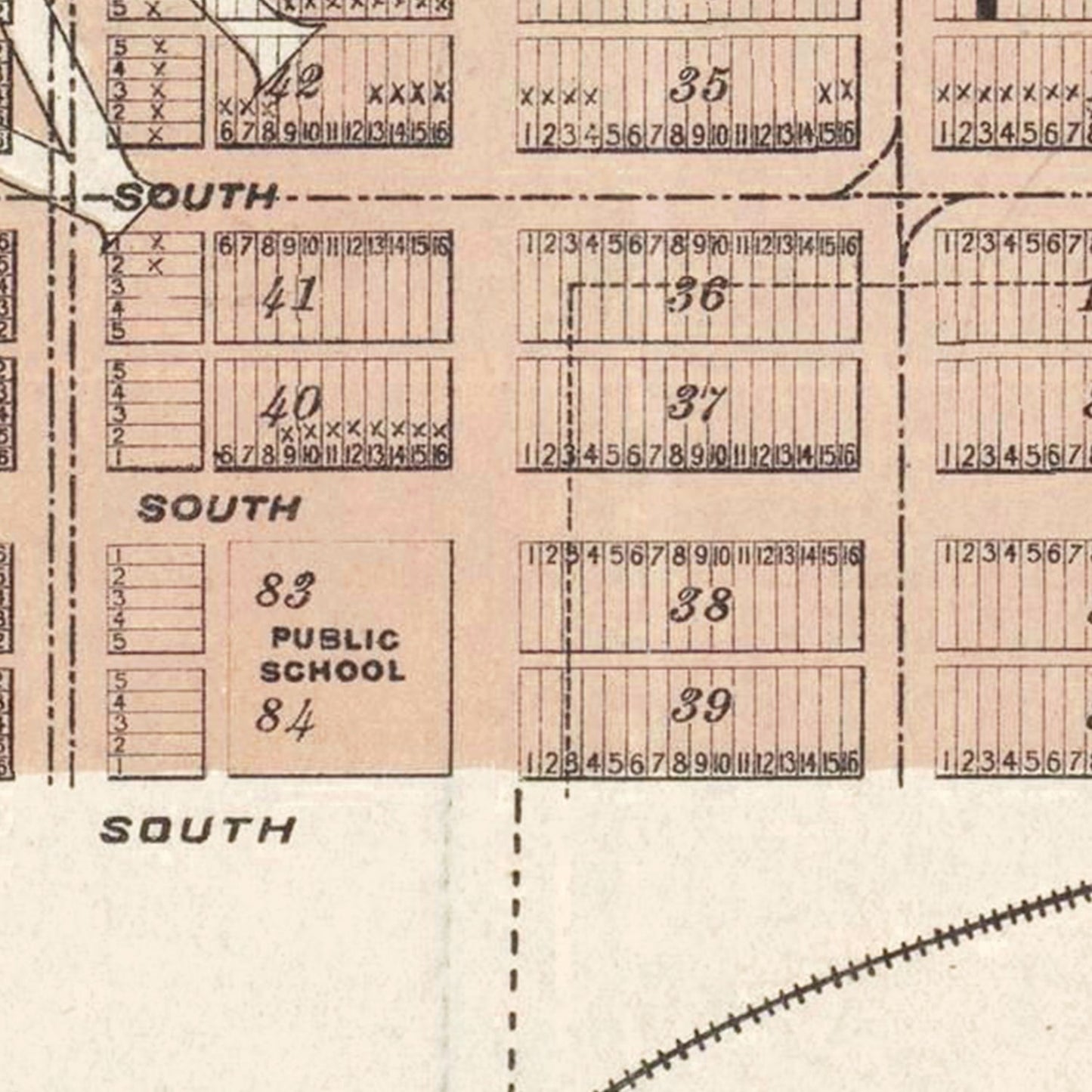 Vintage Map of Texas City, Texas 1893