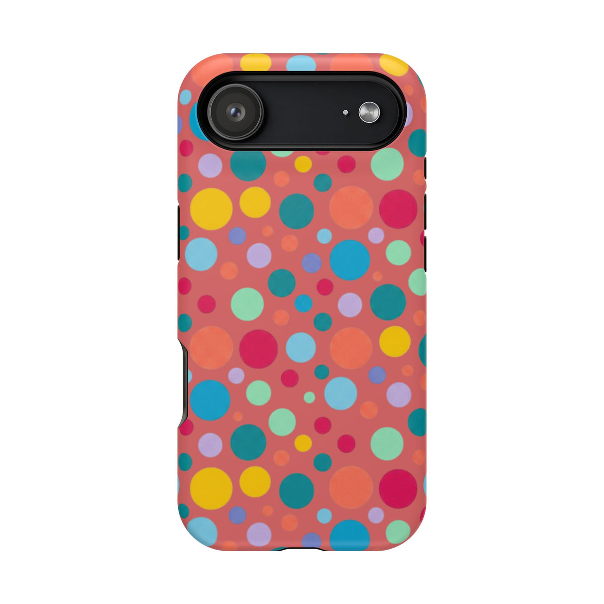Colorful Polka Dot Magnetic Phone Case — Impact-Resistant, Vibrant Retro Dots